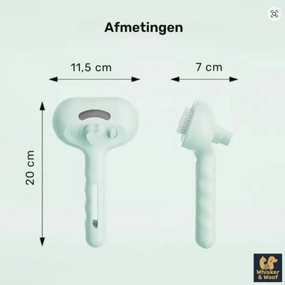 PawMist zachte verzorgingsborstel – Ontklit zonder stress