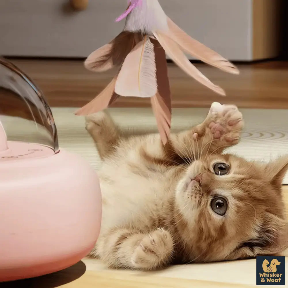 UFO Laser Cat Teaser - Smart Motion & Rainbow Light Toy